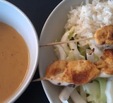 satay saus med kokosmelk