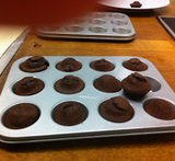små chokolade muffins