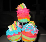 rainbow cupcakes oppskrift