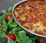 lasagne med köttfärs mozzarella basilika