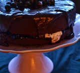 mustaherukka suklaakakku
