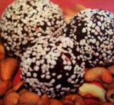 chokladbollar med cashewnötter