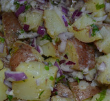 potetsalat med rødløk