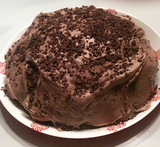 chokoladekage med chokoladecreme