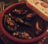 gratinerade musslor med vitlökssmör