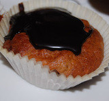 muffins med peanøttsmør og sjokolade