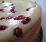 cheesecake med kesella hallon och digestive