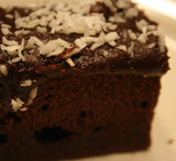 langpanne sjokoladekake med kokos