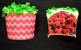 Vandmelon cupcakes