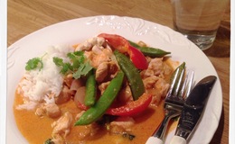 Thai rød curry med kylling