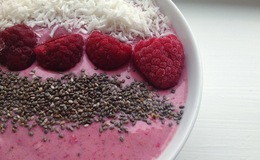 Smoothiebowl med hallon