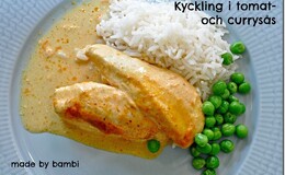 Kyckling tomat/curry
