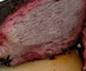 Oksespidsbryst eller brisket på weber smokey mountain