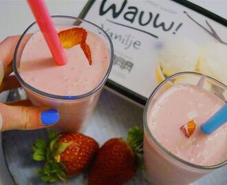 Milkshake med jordbær – sukkerfri