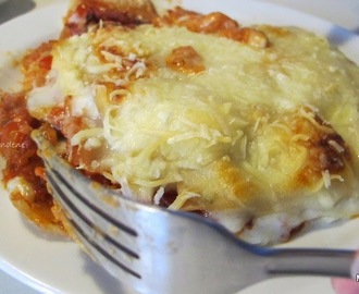 Kål-lasagne med sprød skinke på Lang Fredag.