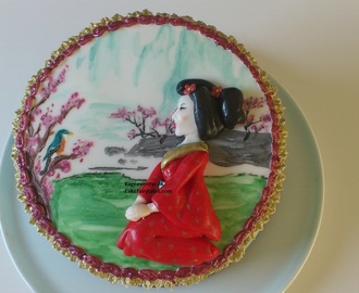 Færdig geisha kage