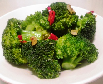 Broccoli med Chili og Hvidløg