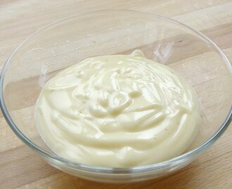 Hjemmelavet mayonnaise / majonæse i blender