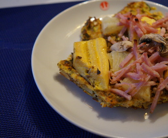 Kanarisk inspireret Hawaii grøntsagspizza med Plantain (madbanan)