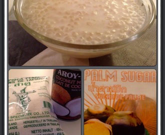 Sagogryn budding (thai dessert)