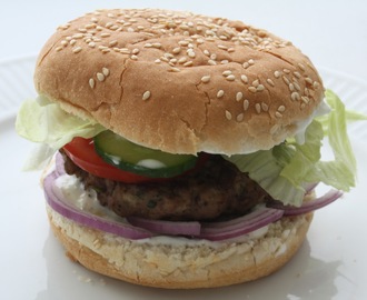 Græsk burger med thatziki
