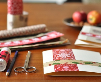 Lav dine egne julekort - Genbrug af gavepapir