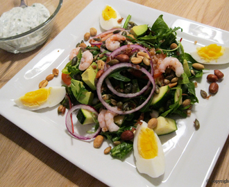 Mættende salat med perlespelt