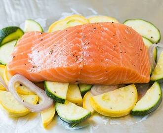 Salmon and Summer Veggies in Foil