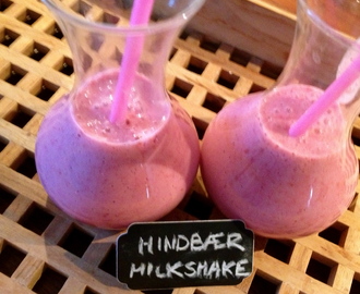 Hindbær milkshake