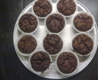Engelske Chokolade Muffins.