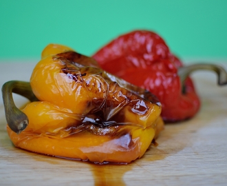 Peberfrugter bagt i ovn – peperoni al forno