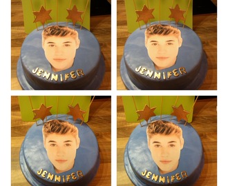 Justin Bieber kage/cake til Jennifer 13 års fødselsdag