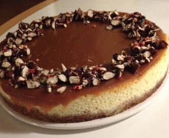 Cheesecake med karamel - syndig som bare fanden!