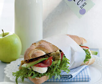 Sandwich med avocado og chorizo