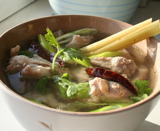 Spicy thai rib soup