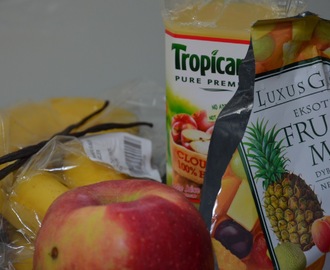 Æblesmoothie med mango og vanilje