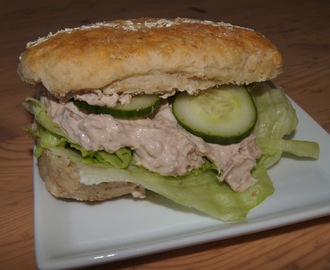 Sandwich med hjemmelavet tunsalat