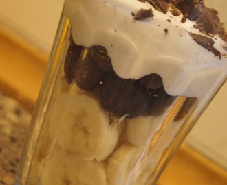 Grapes, Banana, Vanilla and Chocolate in a jar