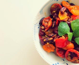 God til grill: Rustik tomat- og bønnesalat
