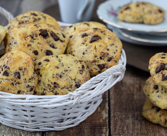 Lækre scones med chokolade