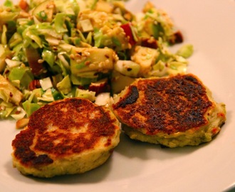 Spicy Fishcakes With Cabbage & Apple Salad