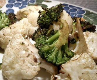 Bagt Broccoli og Blomkål med balsamico