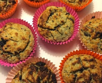 Glutenfri og sukkerfri bananmuffins