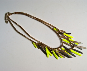 New in: yellow ZARA necklace