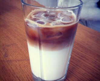 Homemade ice latte