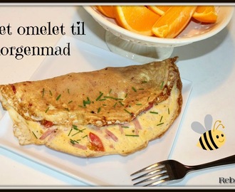 Nem og sund morgenmad: omelet med skinke