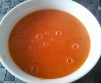 Tomatsuppe med friske tomater
