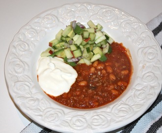 Chili con carne....aftensmad på en kølig oktober aften