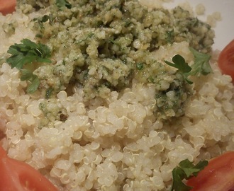 Valnøddepesto med Quinoa
