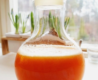 Friskpresset juice på tranebær, ananas og appelsin - forebyg blærebetændelse